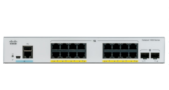 C1000-16FP-2G-L | Switch Cisco Catalyst 1000 16 port Gigabit PoE