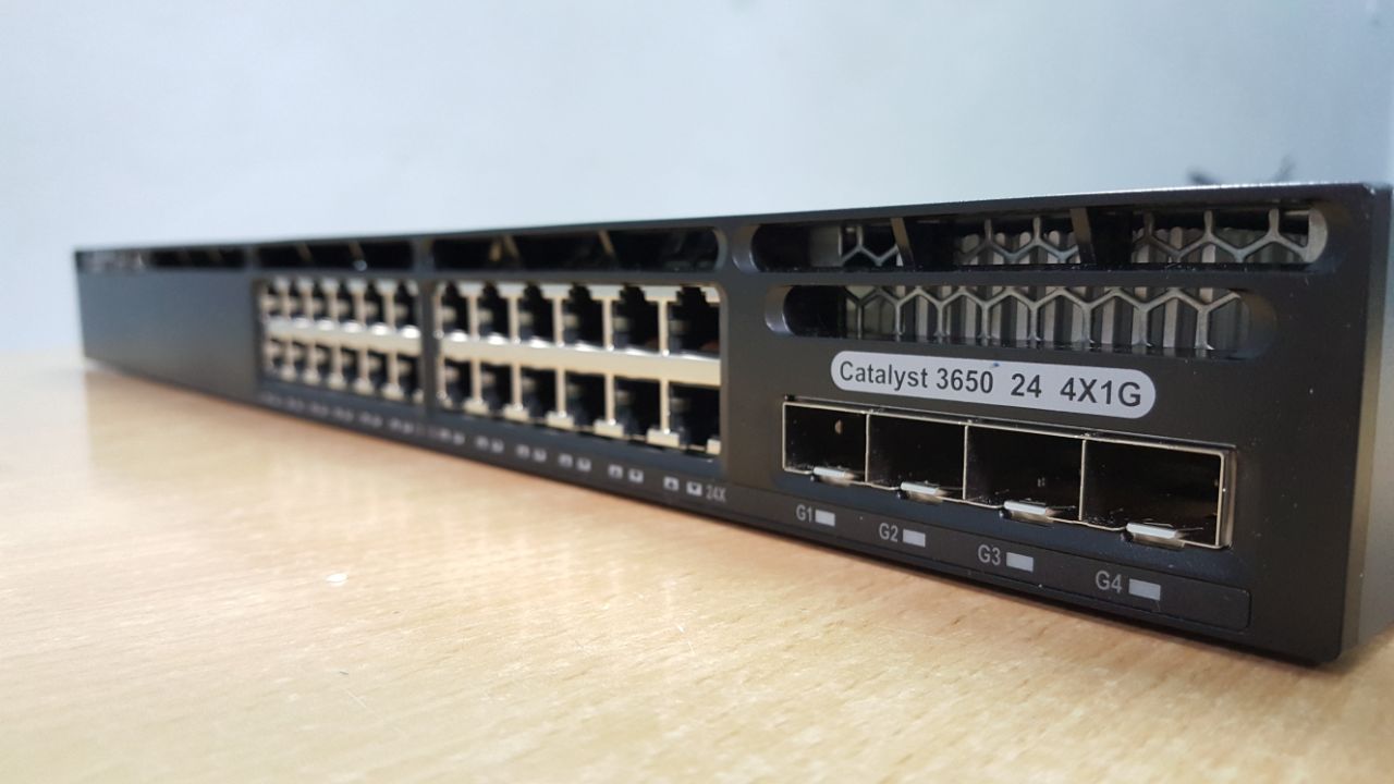 Cisco WS-C3650-24TS-S Catalyst 3650 24 Port Data 4X1G Uplink IP Base