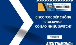 Cisco 9300 xếp chồng "Stackwise" có bao nhiêu switch?